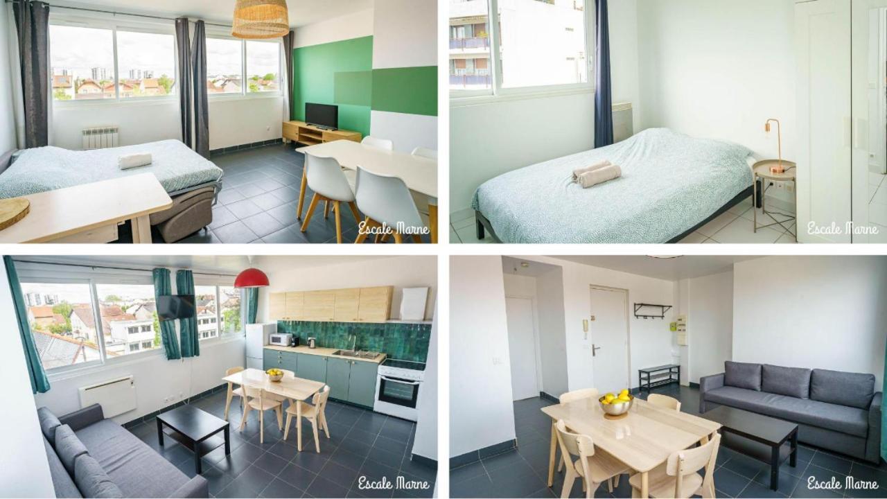 Escale-Marne Fr - 202 - Free Parking - Free Luggage Storage - All Equipped - Linen Included - Washing Machine - 10Mn Walk Metro 8 - Rer A - Panoramic View - From 1 To 14 Guests Maisons-Alfort Εξωτερικό φωτογραφία