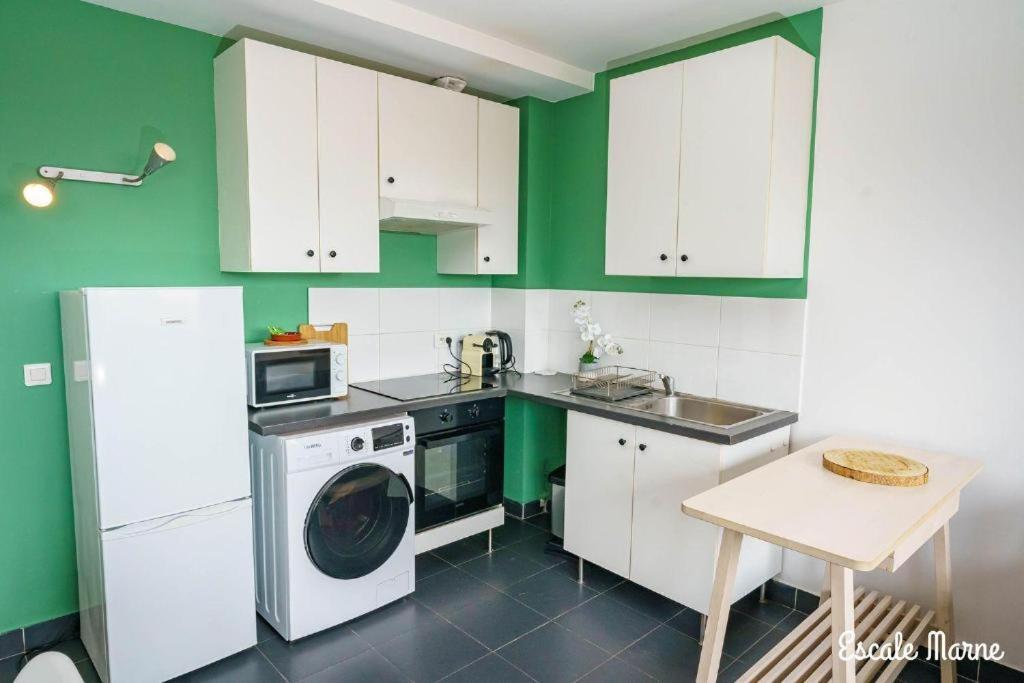 Escale-Marne Fr - 202 - Free Parking - Free Luggage Storage - All Equipped - Linen Included - Washing Machine - 10Mn Walk Metro 8 - Rer A - Panoramic View - From 1 To 14 Guests Maisons-Alfort Δωμάτιο φωτογραφία