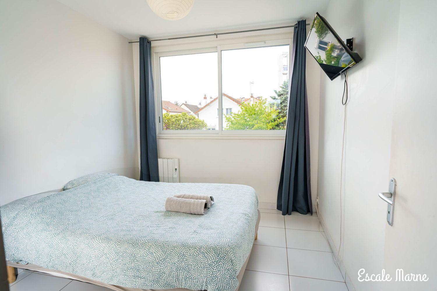 Escale-Marne Fr - 202 - Free Parking - Free Luggage Storage - All Equipped - Linen Included - Washing Machine - 10Mn Walk Metro 8 - Rer A - Panoramic View - From 1 To 14 Guests Maisons-Alfort Δωμάτιο φωτογραφία