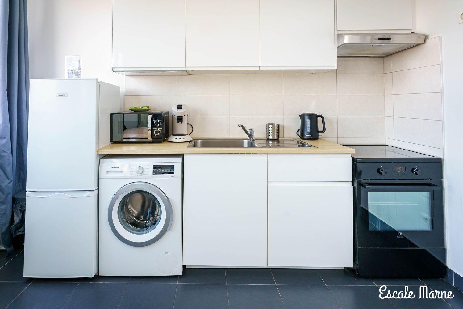 Escale-Marne Fr - 202 - Free Parking - Free Luggage Storage - All Equipped - Linen Included - Washing Machine - 10Mn Walk Metro 8 - Rer A - Panoramic View - From 1 To 14 Guests Maisons-Alfort Δωμάτιο φωτογραφία